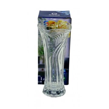 Üveg váza - kristálytiszta - 17,5 cm - 71660