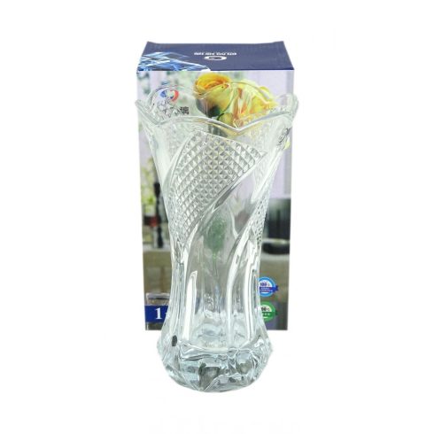 Üveg váza - kristálytiszta - 24,5 cm - 71662