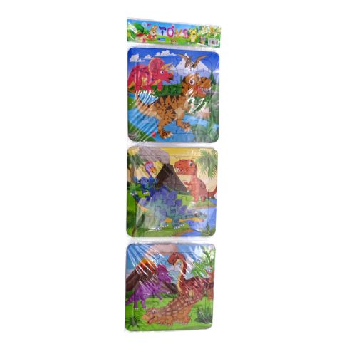 Puzzle lapon, 3 darabos szett, 71812