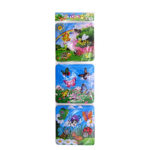 Puzzle lapon, 3 darabos szett, 71812