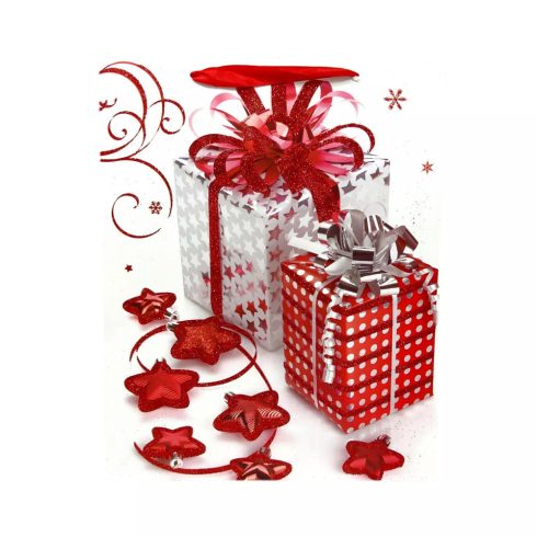 Papírtasak karácsonyi - 18 x 24 x 8 cm - 71901