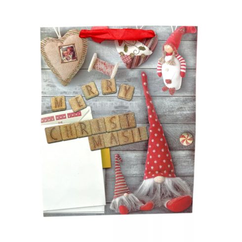 Papírtasak karácsonyi - 18 x 24 x 8 cm - 71904