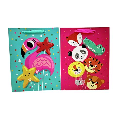 Állatfigurás papírtasak, 18 x 23 x 8 cm, 71910