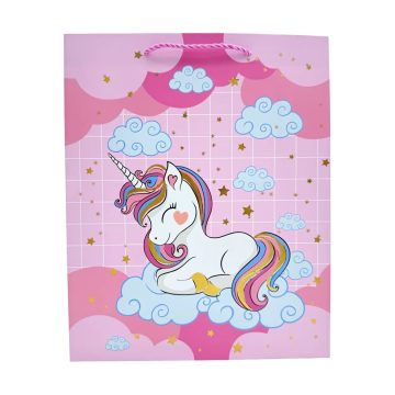 Unikornis papírtasak, 26 x 32 x 10 cm, 71913