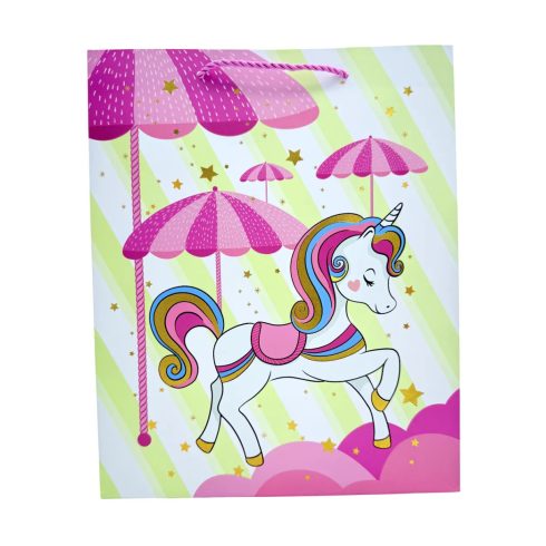 Unikornis papírtasak, 26 x 32 x 10 cm, 71913