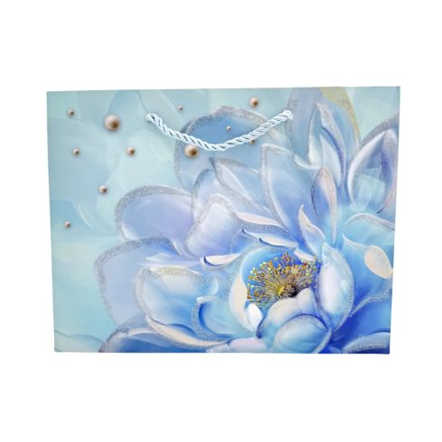 Virágos papírtasak, 17 x 23 x 10 cm, 71915