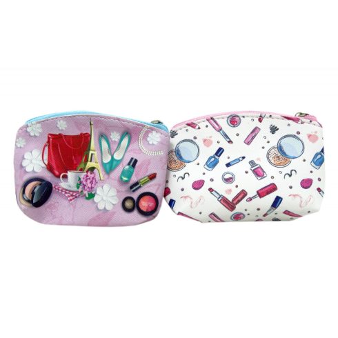 Pénztárca - cipzáros - lányos - 10 x 8 cm - 71940