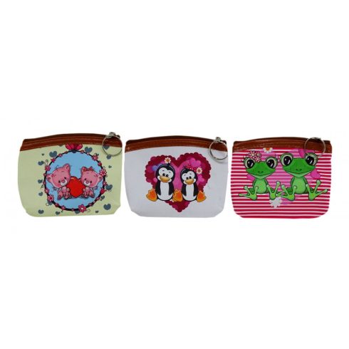 Pénztárca - cipzáros - mesefigurás - 12 x 10 cm - 71942