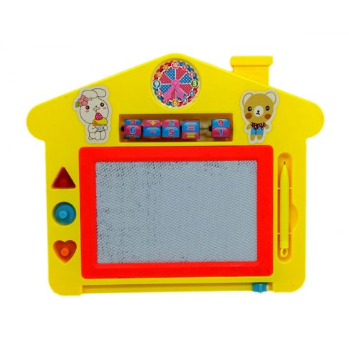 Rajztábla - mágneses - házikó - 31 x 26 cm - 71964