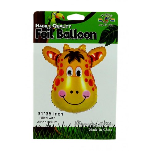 Lufi - fólia - zsiráf - 78 x 88 cm - 71981