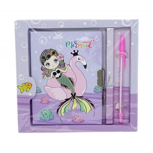 Emlékkönyv tollal és lakattal - sellős díszítéssel - 71986