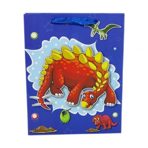 Papírtasak - dinós - 18 x 23 x 8 cm - 71994