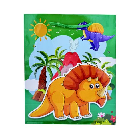 Dinós papírtasak, 26 x 32 x 10 cm, 71995