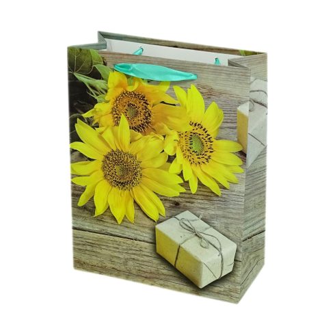 Papírtasak - napraforgó - 30 x 42 x 12 cm - 72000