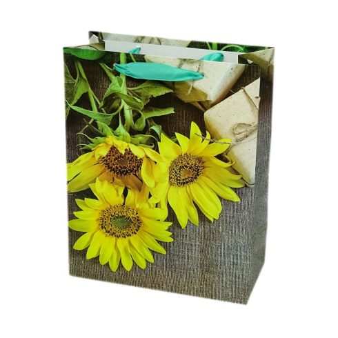 Papírtasak - napraforgó - 30 x 42 x 12 cm - 72000