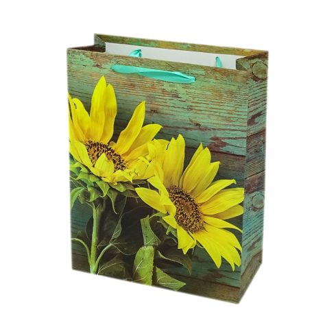 Papírtasak - napraforgó - 30 x 42 x 12 cm - 72000