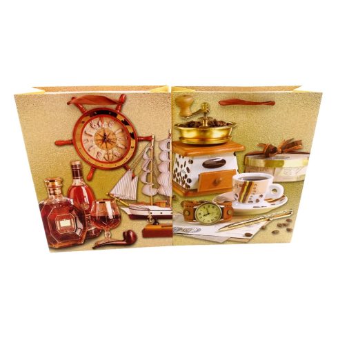 Papírtasak férfiaknak, 26 x 32 x 10 cm, 72009