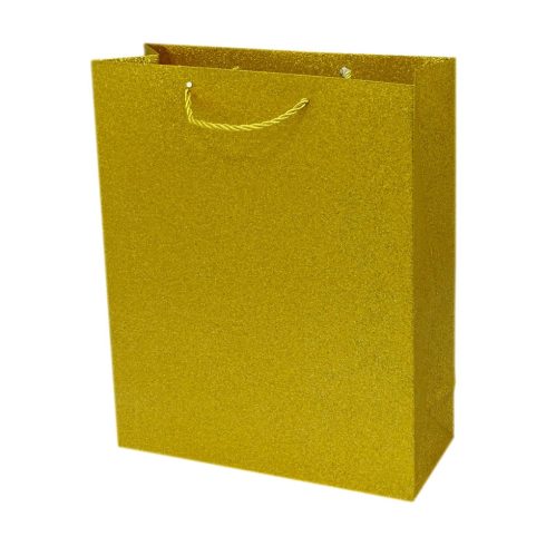 Papírtasak - egyszínű csillámos - 18 x 23 x 8 cm - 72013