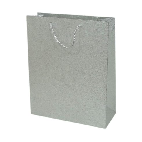 Papírtasak - egyszínű csillámos - 18 x 23 x 8 cm - 72013