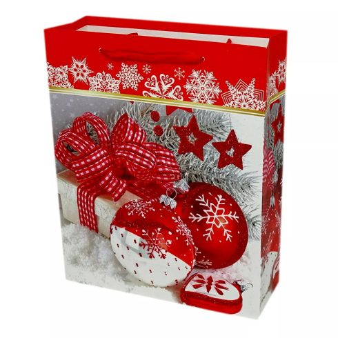 Papírtasak karácsonyi - 18 x 24 x 8 cm - 72036