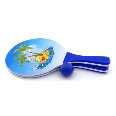 Strandtenisz ütő szett - fa - 72075