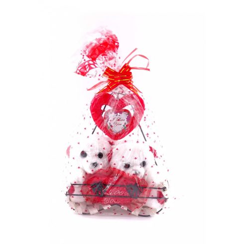 Valentin macik szívvel - 2 darabos csomag - 72115