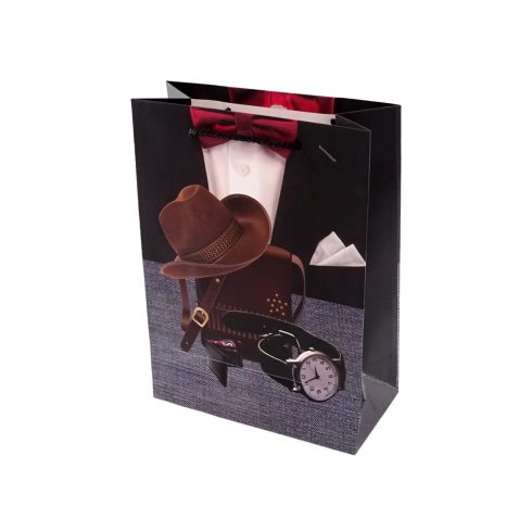 Papírtasak férfiaknak, 18 x 24 x 8 cm, 72153