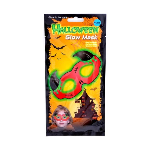 Világító Halloween maszk - 15 cm - 72273