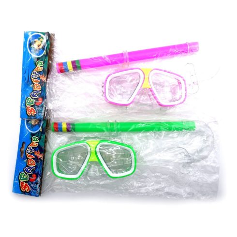 Búvárszemüveg és pipa szett zacskóban - 72349