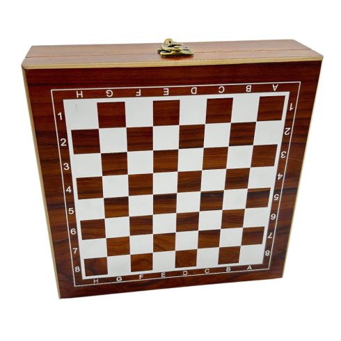 Sakk, kártya, dominó, kockák dobozban - 72365
