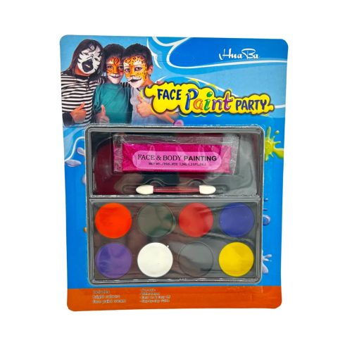 Arcfesték szett aplikátorral és csillámmal, 8 szín, 72374