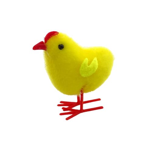 Húsvéti csibe dekorációs szett zacskóban, 6 darabos, 72407