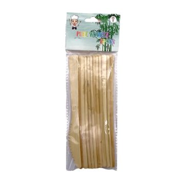 Kés bambuszból, 12 darabos csomag, 17 cm, 72496