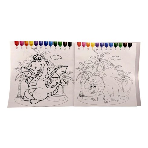 Kifestő füzet 50 db matricával, 72519