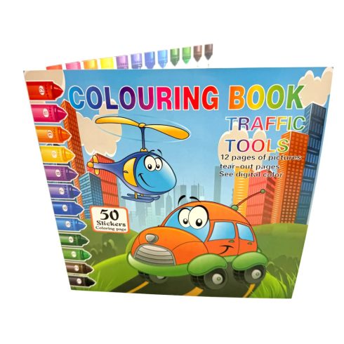 Kifestő füzet 50 db matricával, 72519