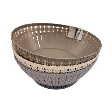 Műanyag kosár, 25 cm, 3 darabos szett, 72531