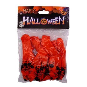 10 darabos Halloween-es fólia lufi csomag, 30 cm, 72546