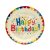 Papírtányér szett, 10 db, 23 cm, Happy Birthday feliratos, 72575