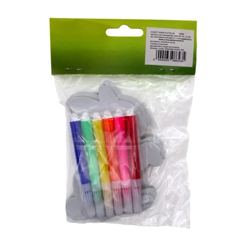 Húsvéti nyuszi dekor, 3 darabos játékszett filctoll készlettel, 72680