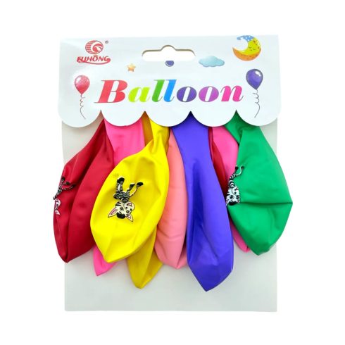 10 darabos lufi csomag, 30 cm, zebra, 72834