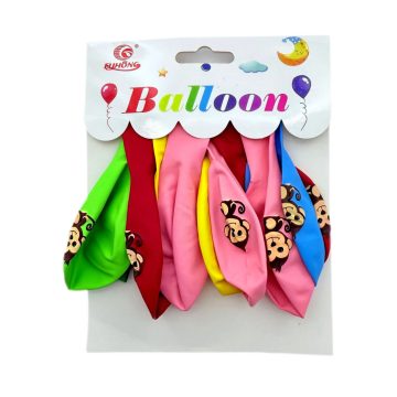 10 darabos lufi csomag, 30 cm, majom, 72835