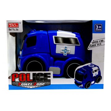 Rendőrautó - elemes - dobozban - lendkerekes - 82003