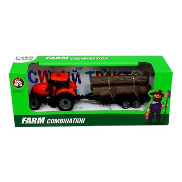 Traktor pótkocsival - dobozban - 82010