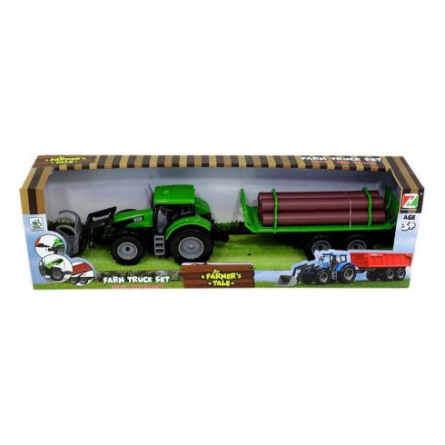 Traktor pótkocsival - dobozban - 82117