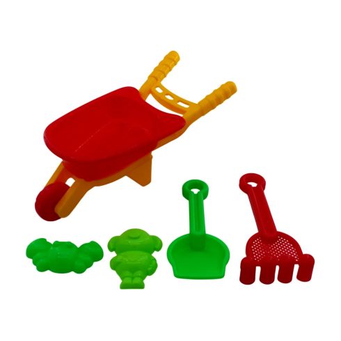 Homokozó szett talicskával hálóban, 82311