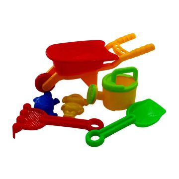 Homokozó szett talicskával hálóban, 82312