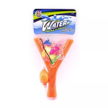 Csúzlis vízibomba kilövő szett hálóban - 82323