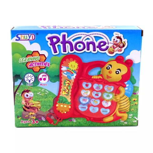 Telefon dobozban - méhecske - elemes - 82488