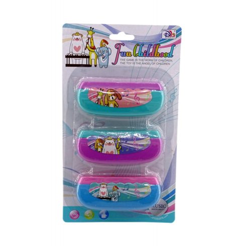 Szájharmonika szett lapon - 3 db - 82737