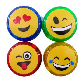 Yo-Yo játék zacskóban, elemes, emoji, 82744